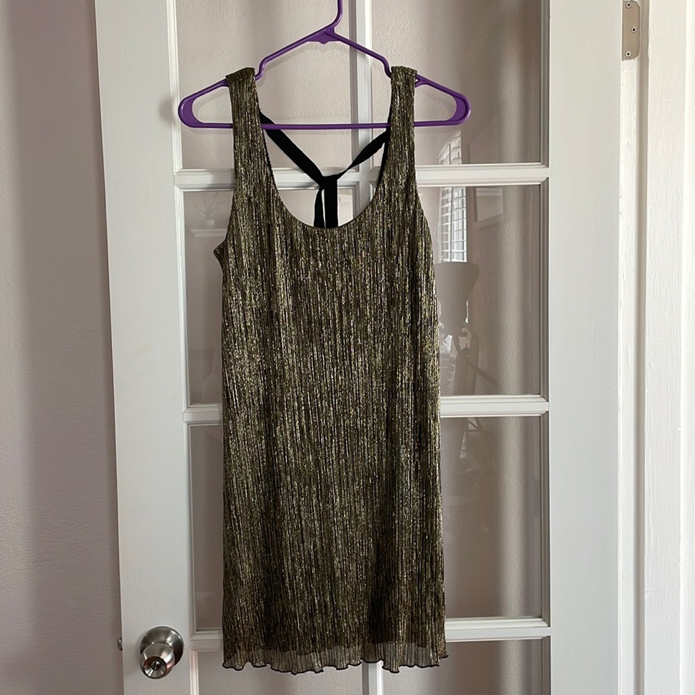 Shimmery gold dress